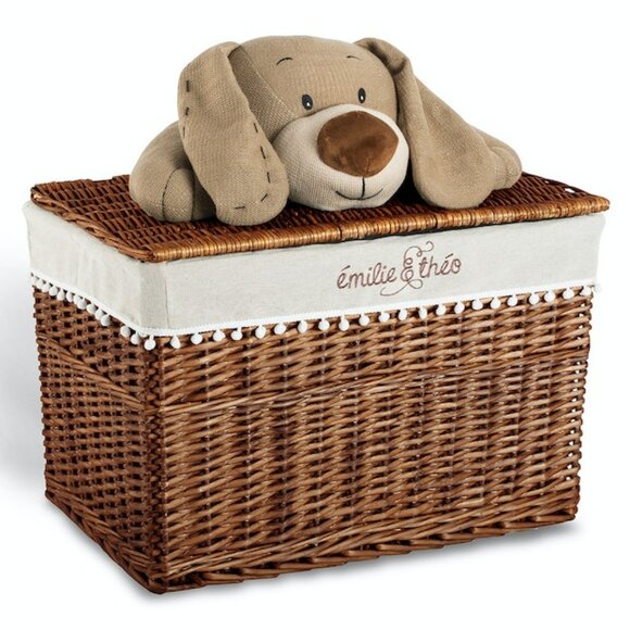 NEW Émilie & Théo - Bay the Dog Lidded Basket, MSRP $220 - Picture 2 of 4